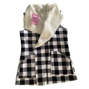 NWT SZ S Jen & Co Sherpa lined vest